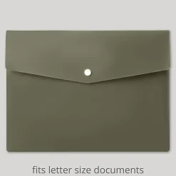 Office Depot® Brand Fashion Poly Snap Envelopes, Letter Size, Calm Current, Pack Of 3 Envelopes