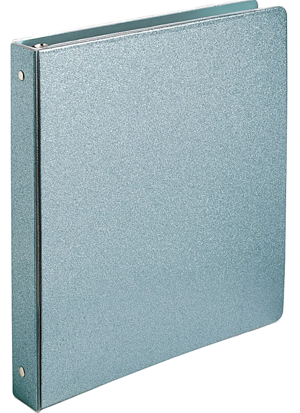 Office Depot® Brand Fashion 3-Ring Binder, 1" Round Rings, Light Blue Glitter