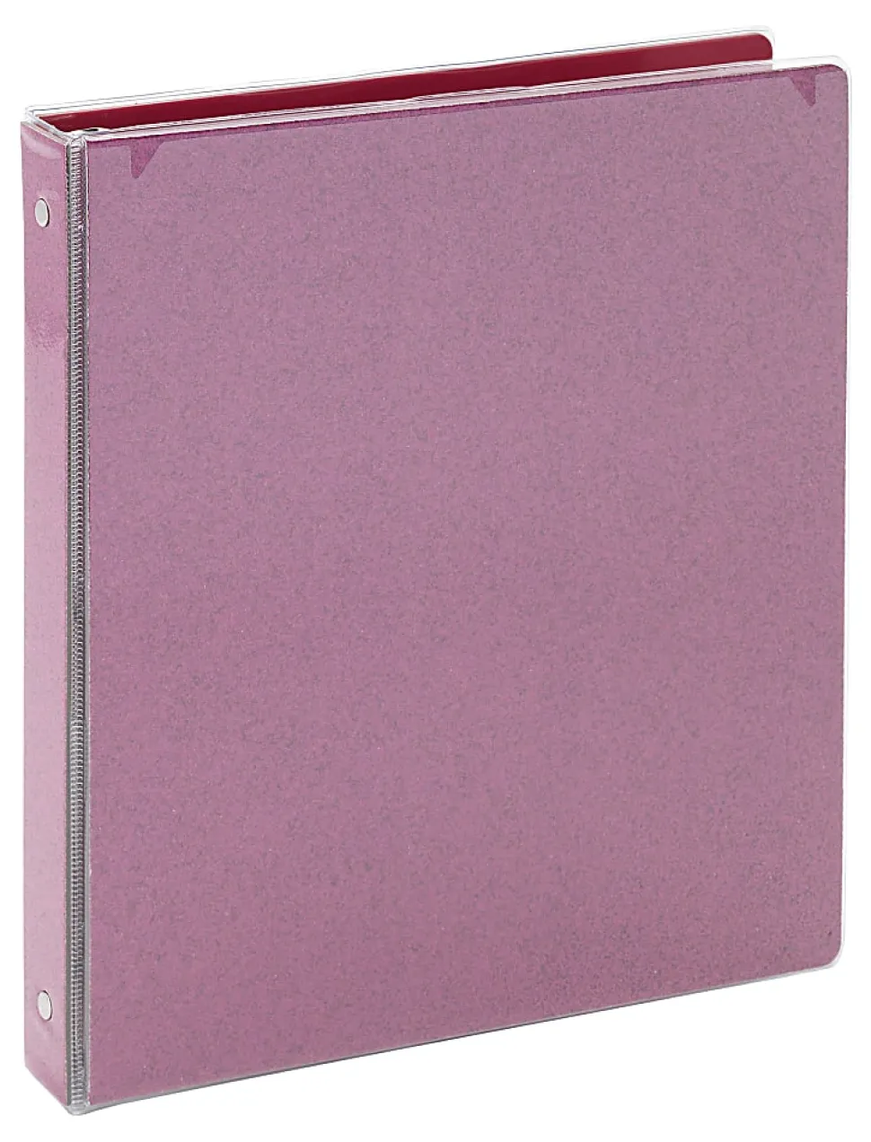 Office Depot® Brand Fashion 3-Ring Binder, 1" Round Rings, Pink Glitter