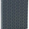 Office Depot® Brand Fashion 3-Ring Binder, 1" Round Rings, Blue/Gold