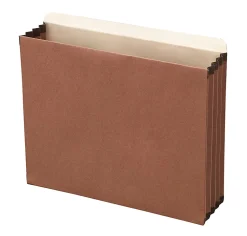 Office Depot® Brand File Cabinet Pockets, 3-1/2" Expansion, Letter Size, Brown, Pack Of 5