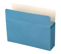 Office Depot® Brand File Cabinet Pockets, Letter Size, 3-1/2" Expansion, Assorted Colors, Pack Of 5