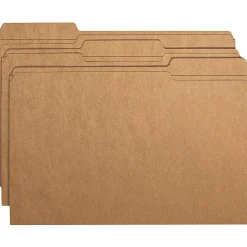Office Depot® Brand File Folders, 1/3 Cut, Legal Size (8-1/2" x 14"), 3/4" Expansion, Kraft, Box Of 100
