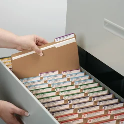 Office Depot® Brand File Folders, 1/3 Cut, Legal Size (8-1/2" x 14"), 3/4" Expansion, Kraft, Box Of 100