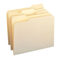Office DepotĀ® Brand File Folders, 1/3 Cut, Letter Size, Manila, Pack Of 250