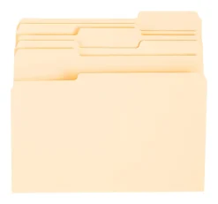 Office Depot® Brand File Folders, 1/3 Tab Cut, Letter Size, Manila, Pack of 24 Folders