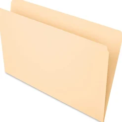 Office Depot® Brand File Folders, Straight Cut, Legal Size, Manila, Pack Of 100