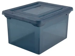 Office Depot® Brand File Tote, 35 Qt, Letter/Legal Size, 10-13/16"H x 13-5/8"W x 18"D, Copen Blue