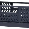Office Depot® Brand Folding Stacking Storage Crate, 3-5/16”H x 8-5/16”W x 5-3/4”D, Blue