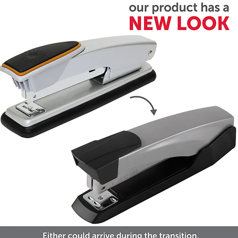 Office Depot® Brand Full-Strip Metal Desktop Stapler, 25 Sheets Capacity, Silver