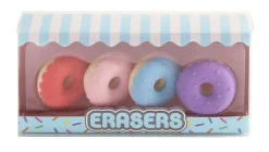Office DepotĀ® Brand Fun Erasers, Assorted Donuts, Pack Of 4 Erasers
