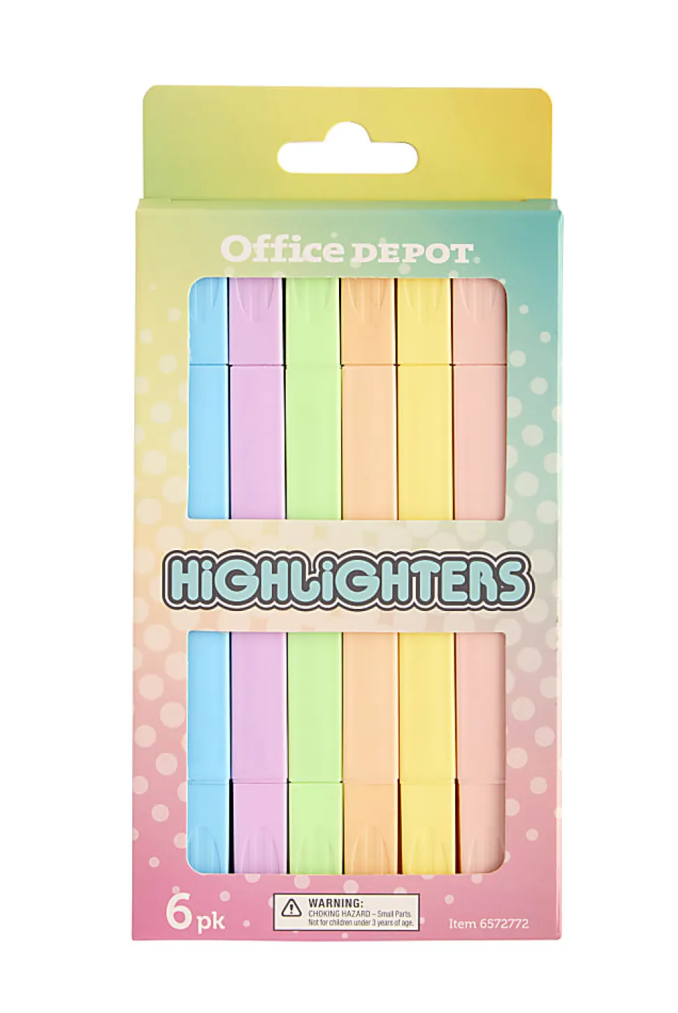 Office Depot® Brand Fun Highlighters, Assorted Colors, Pack Of 6