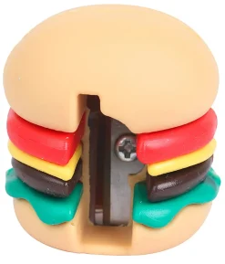 Office DepotĀ® Brand Fun Shaped 1-Hole Manual Pencil Sharpener, Hamburger