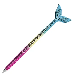 Office Depot® Brand Fun with Writing Ballpoint Pen, Medium Point, 1.0 mm, Mermaid Tail