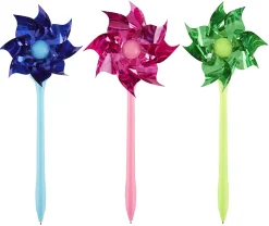Office Depot® Brand Fun With Writing Ballpoint Pen, Medium Point, 1.0 mm, Windmill, Assorted Colors