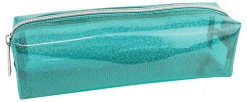 Office Depot® Brand Glitter PU Pencil Pouch, 2-7/16" x 8-3/4", Blue Glitter, Total Quantity 1