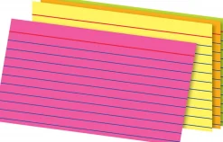 Office Depot® Brand Glow Index Cards, 3" x 5", Assorted Colors, Pack Of 300