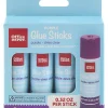 Office Depot® Brand Glue Sticks, 0.32 Oz, Purple, Pack Of 4 Glue Sticks