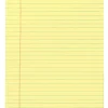 Office Depot® Brand Glue-Top Legal Pads, 8-1/2" x 11", Legal Ruled, 50 Sheets, Canary, Pack Of 12 Pads