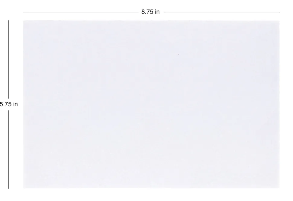 Office Depot® Brand Greeting Card Envelopes, A9, 5-3/4" x 8-3/4", Clean Seal, White, Box Of 100