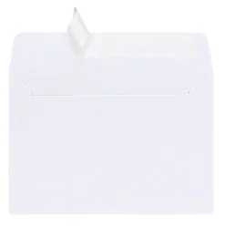 Office Depot® Brand Greeting Card Envelopes, A4, 4-1/4” x 6-1/4”, Clean Seal, White, Box Of 25