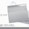 Office Depot® Brand Greeting Card Envelopes, A9, 5-3/4" x 8-3/4", Clean Seal, Silver Pearl, Box Of 25