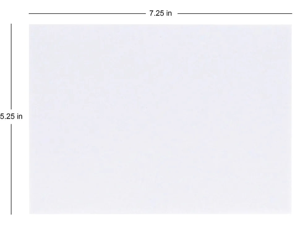 Office Depot® Brand Greeting Card Envelopes, A7, 5-1/4” x 7-1/4”, Clean Seal, White, Box Of 25