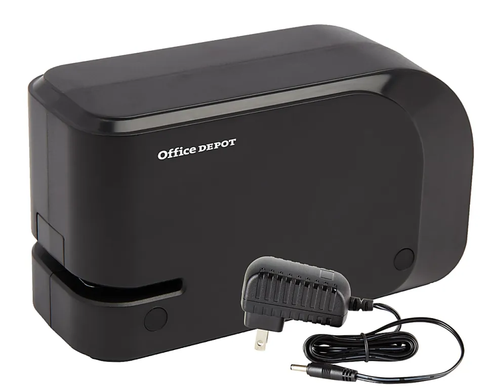 Office Depot® Brand Half-Strip Compact Electric Stapler, 5" x 2", Black