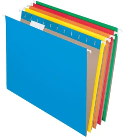 Office Depot® Brand Hanging File Folders, Letter Size, Assorted Colors, Box Of 25