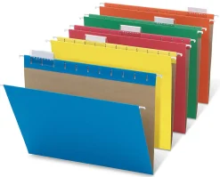 Office Depot® Brand Hanging File Folders, Letter Size, Assorted Colors, Box Of 25