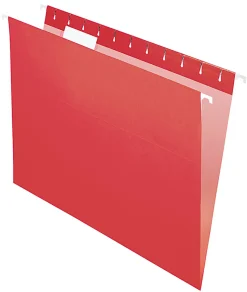 Office Depot® Brand Hanging Folders, Letter Size, Red, Box Of 25