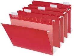 Office Depot® Brand Hanging Folders, Letter Size, Red, Box Of 25