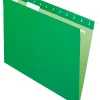 Office Depot® Brand Hanging Folders, Letter Size, 1/5 Tab Cut, Bright Green, Box Of 25