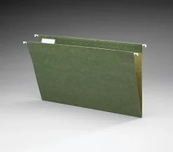 Office Depot® Brand Hanging Folders, 1/5 Cut, Legal Size, 100% Recycled, Green, Pack Of 25