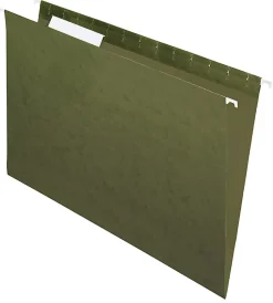 Office Depot® Brand Hanging Folders, 1/3 Cut, Legal Size, 100% Recycled, Green, Pack Of 25