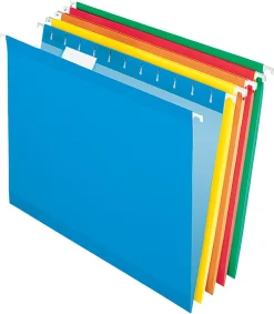 Office Depot® Brand Hanging Folders, Letter Size, Assorted, Box Of 25