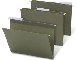 Office Depot® Brand Hanging Folders, 1/3 Cut, Letter Size, 100% Recycled, Green, Pack Of 25
