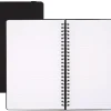 Office Depot® Brand Hard Cover Premium Business Notebook, Junior, 5 1/2" x 8 1/2", 1 Subject, Narrow Ruled, 120 Pages (60 Sheets), Black
