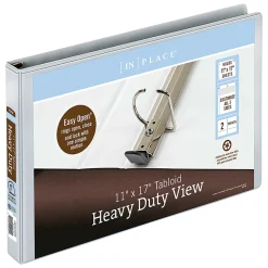 Office Depot® Brand Heavy-Duty View 3-Ring Binder, 1" D-Rings, White