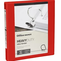 Office Depot® Brand Heavy-Duty View 3-Ring Binder, 1