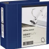 Office Depot® Brand Heavy-Duty View 3-Ring Binder, 5" D-Rings, Navy