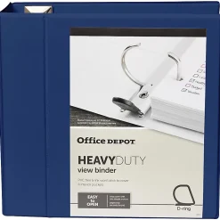 Office Depot® Brand Heavy-Duty View 3-Ring Binder, 5