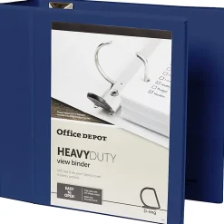 Office Depot® Brand Heavy-Duty View 3-Ring Binder, 5