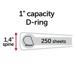 Office Depot® Brand Heavy-Duty 3-Ring Binder, 1
