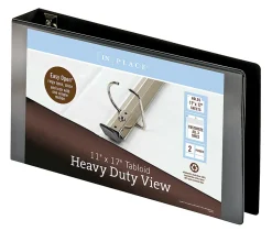 Office Depot® Brand Heavy-Duty View 3-Ring Binder, 3" D-Rings, Black
