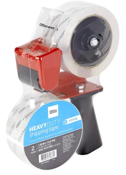 Office Depot® Brand Heavy Duty Shipping Packing Tape With Tape Gun, 1.89