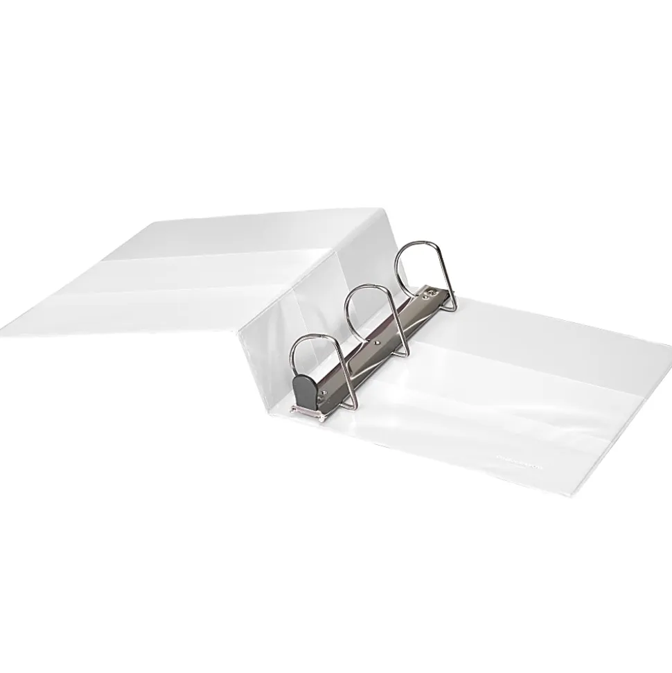 Office Depot® Brand Heavy-Duty View 3-Ring Binder, 3" D-Rings, White