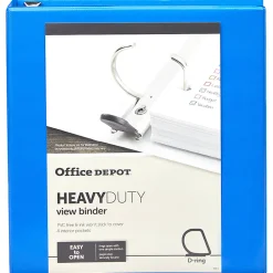 Office Depot® Brand Heavy-Duty View 3-Ring Binder, 1 1/2