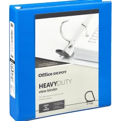 Office Depot® Brand Heavy-Duty View 3-Ring Binder, 1 1/2