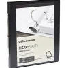 Office Depot® Brand Heavy-Duty View 3-Ring Binder, 1/2" D-Rings, Black